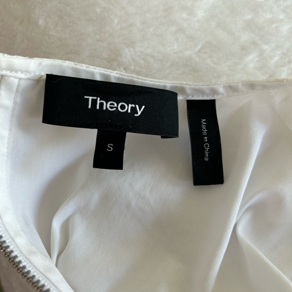 Theory Carrian R Precise Peplum Top In White. Wom… - image 6